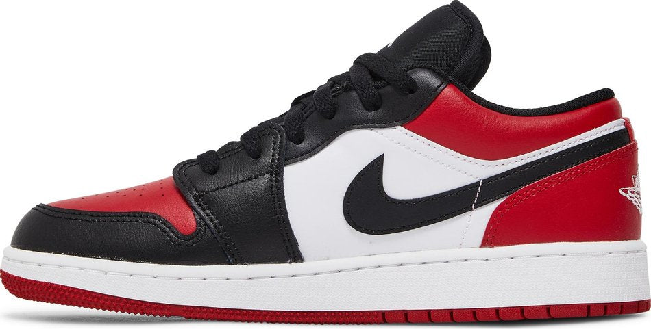 Air Jordan 1 Low Gs Bred Toe 553560-612