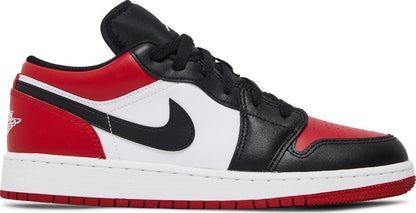 Air Jordan 1 Low Gs Bred Toe 553560-612