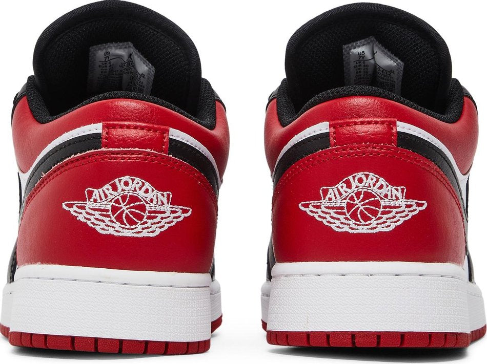 Air Jordan 1 Low Gs Bred Toe 553560-612